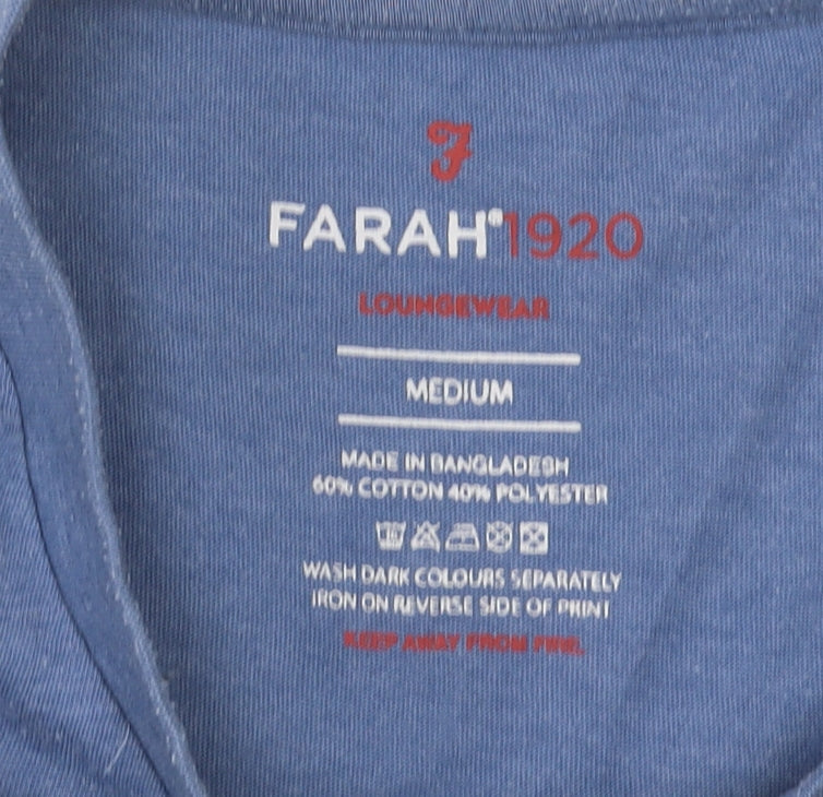 Mens UK Size M Farah Blue  T-Shirt