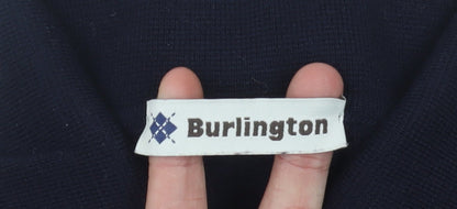 Burlington Men's Red Argyle Long Sleeve Polo Size 52