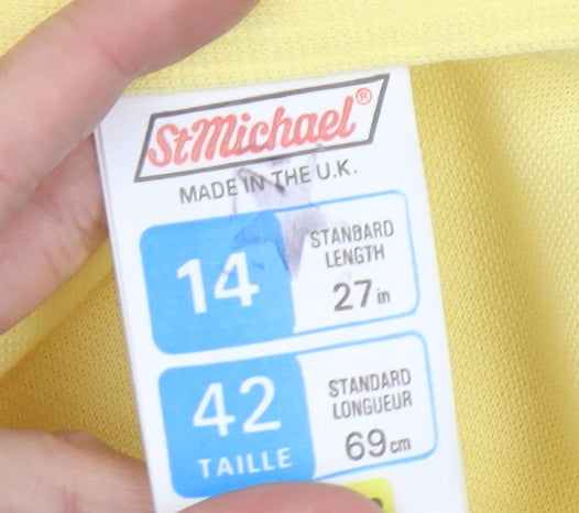 Womens UK Size 14 St Michael A-Line Knit Skirt