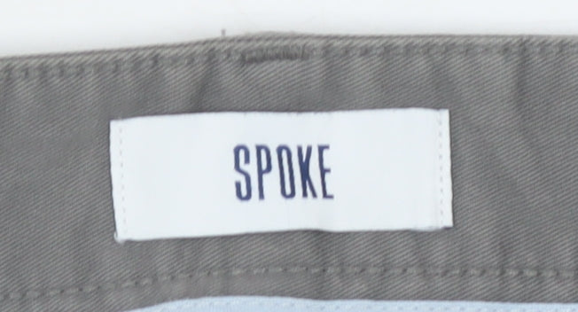 Spoke Men's Grey Chino Trousers Size 32