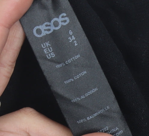 Womens UK Size 6 ASOS Black Pullover Jumper