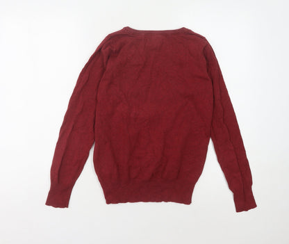 Womens UK Size L Cubus Red Pullover Jumper