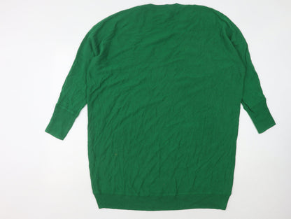 East Women's Green V-Neck Jumper Dress XL