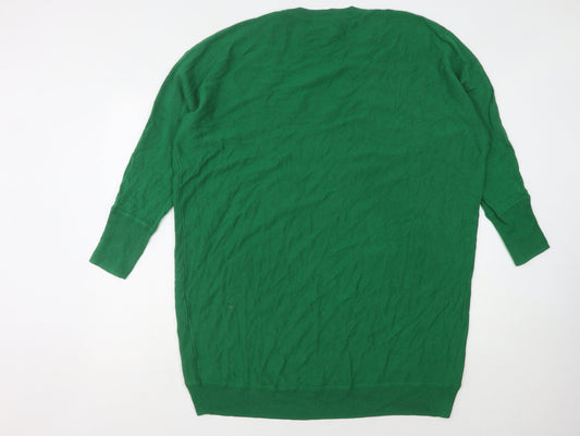 East Women's Green V-Neck Jumper Dress XL