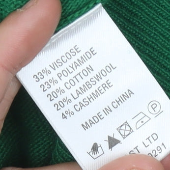 East Women's Green V-Neck Jumper Dress XL