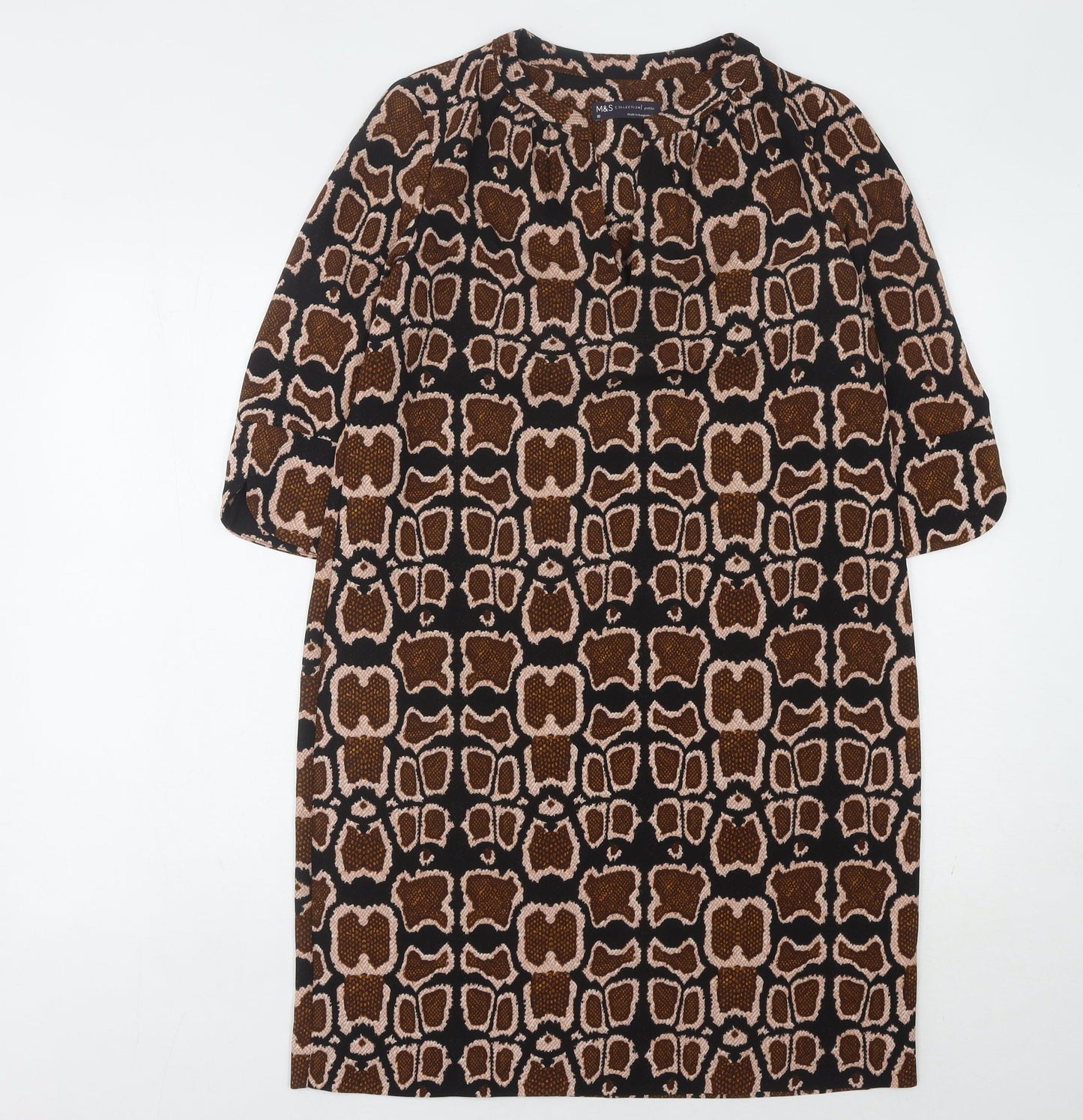 Marks and Spencer Women's Brown Animal Print Dress