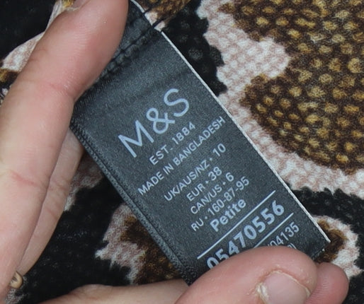 Marks and Spencer Women's Brown Animal Print Dress