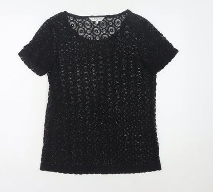 Womens UK Size M L.K. Bennett Black Basic Blouse