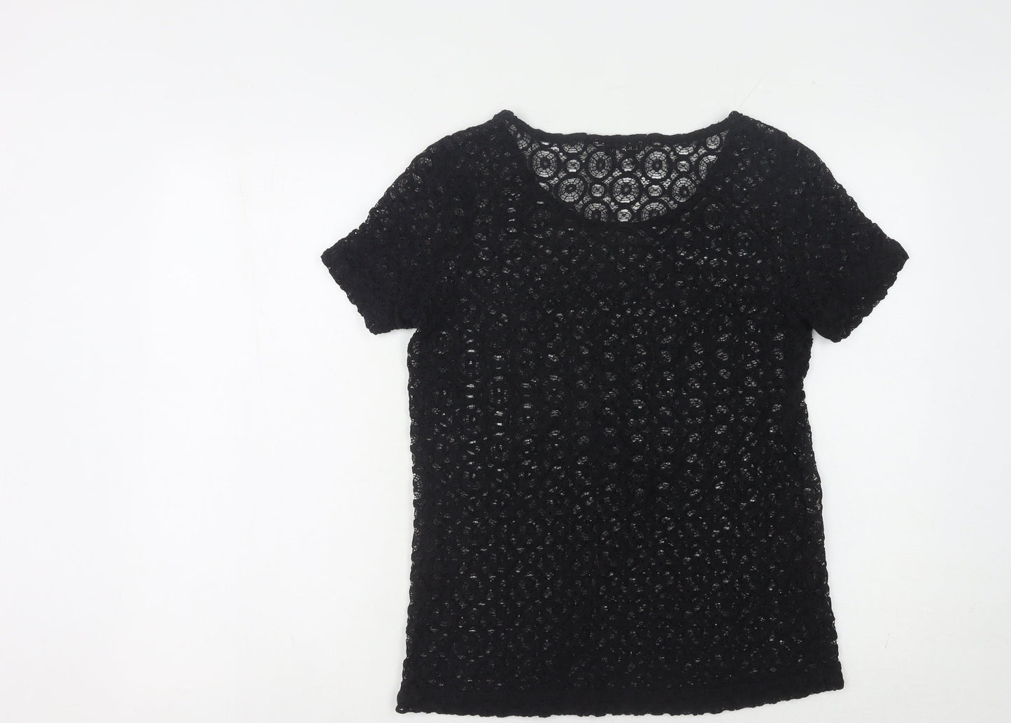 Womens UK Size M L.K. Bennett Black Basic Blouse