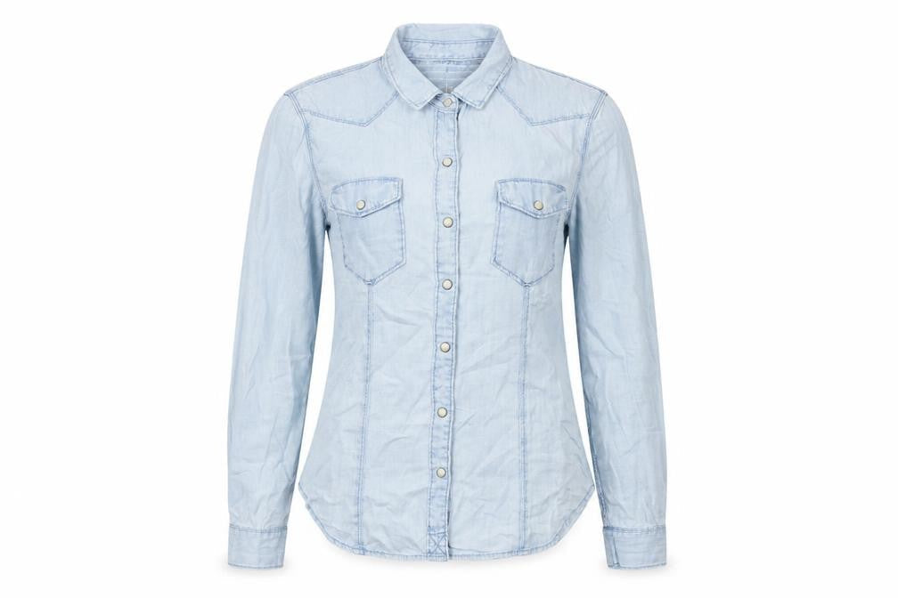 Womens UK Size 8 Gap Blue  Button-Up