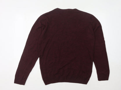LC Waikiki Men's Red XL Wool Pullover Jumper