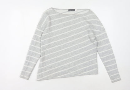 Womens UK Size 8 Mint Velvet Grey Pullover Jumper