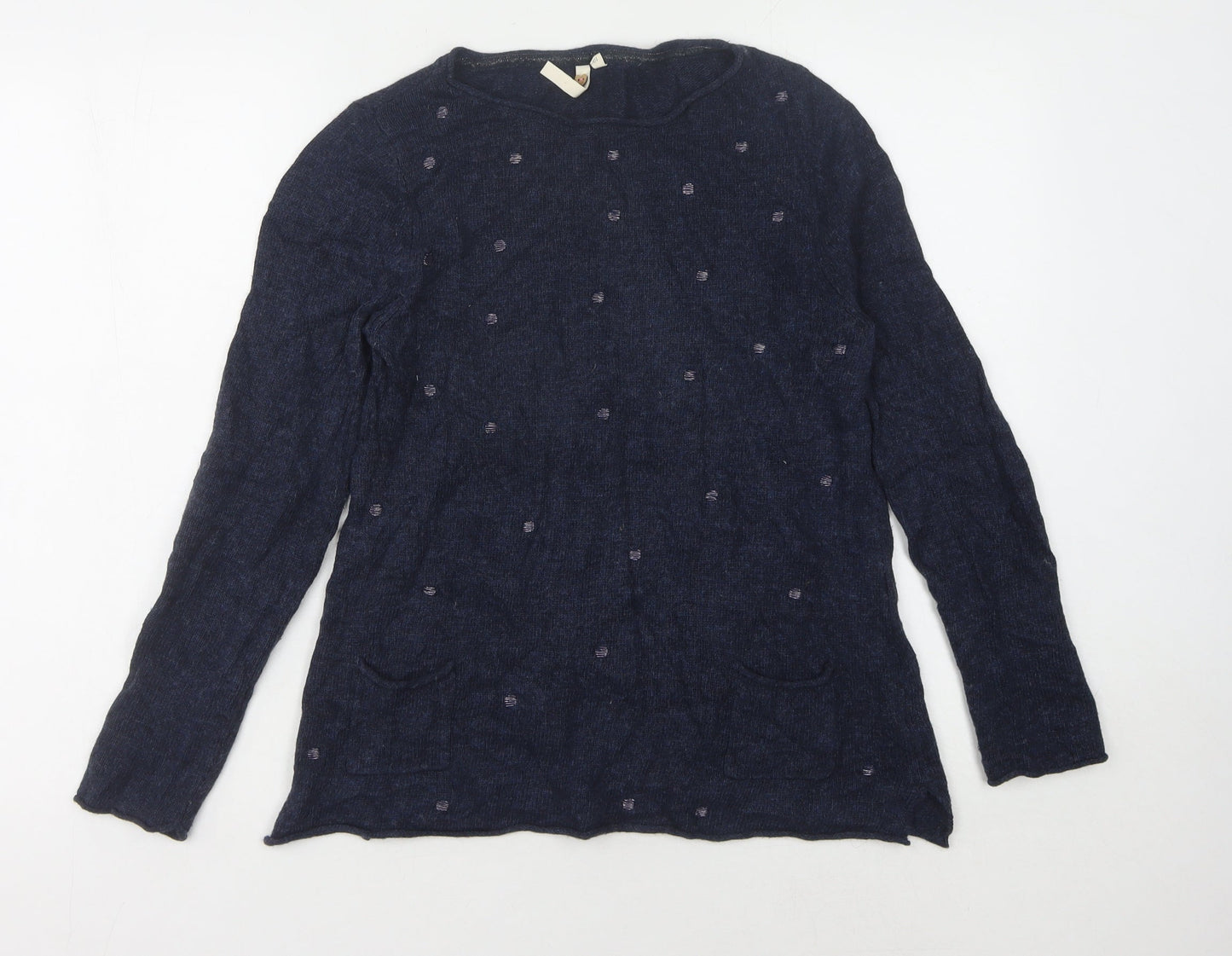 Womens UK Size 10 White Stuff Blue Pullover Jumper