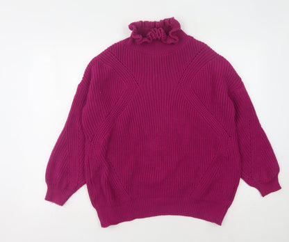 Womens UK Size UK 6 Topshop Purple Pullover Jumper