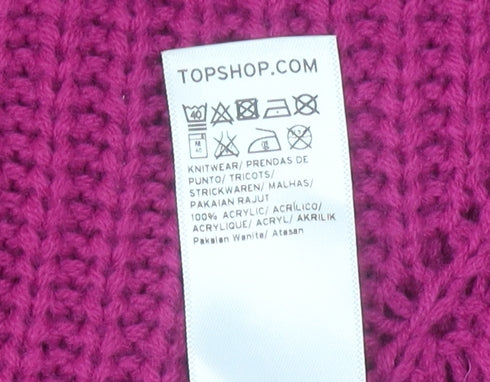 Womens UK Size UK 6 Topshop Purple Pullover Jumper