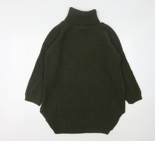 Womens UK Size S Quiz Green Pullover Jumper
