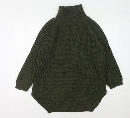 Womens UK Size S Quiz Green Pullover Jumper