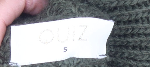 Womens UK Size S Quiz Green Pullover Jumper