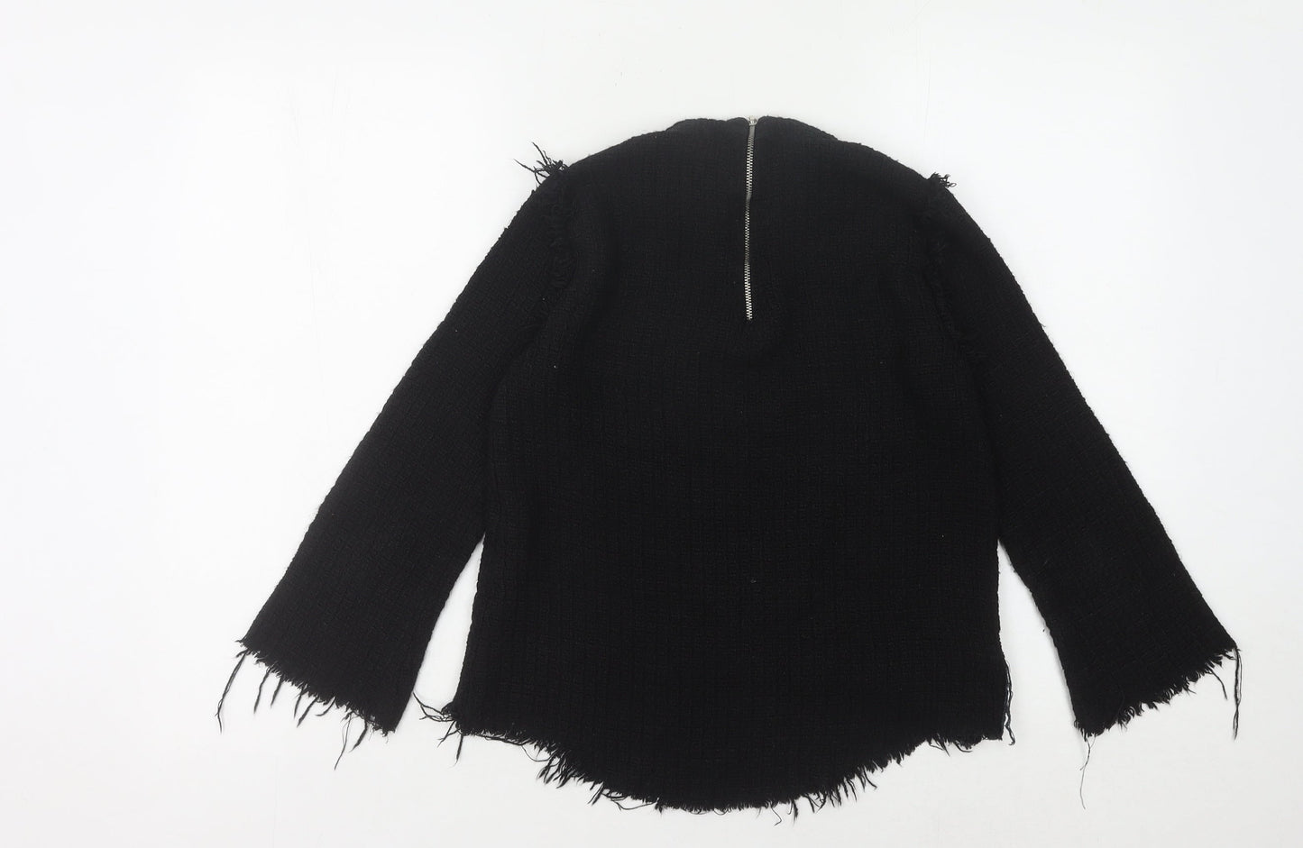 Womens UK Size S Zara Black Pullover Jumper