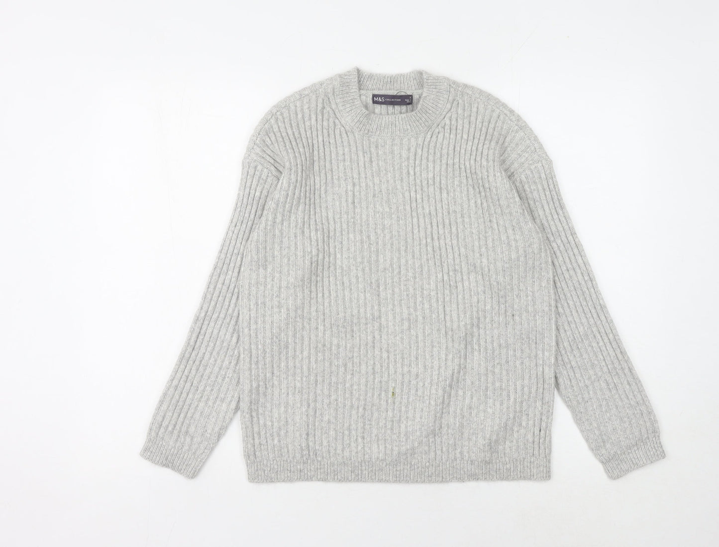 Womens UK Size S Marks and Spencer Grey Pullover Jumper