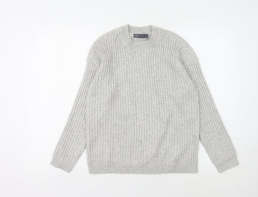 Womens UK Size S Marks and Spencer Grey Pullover Jumper