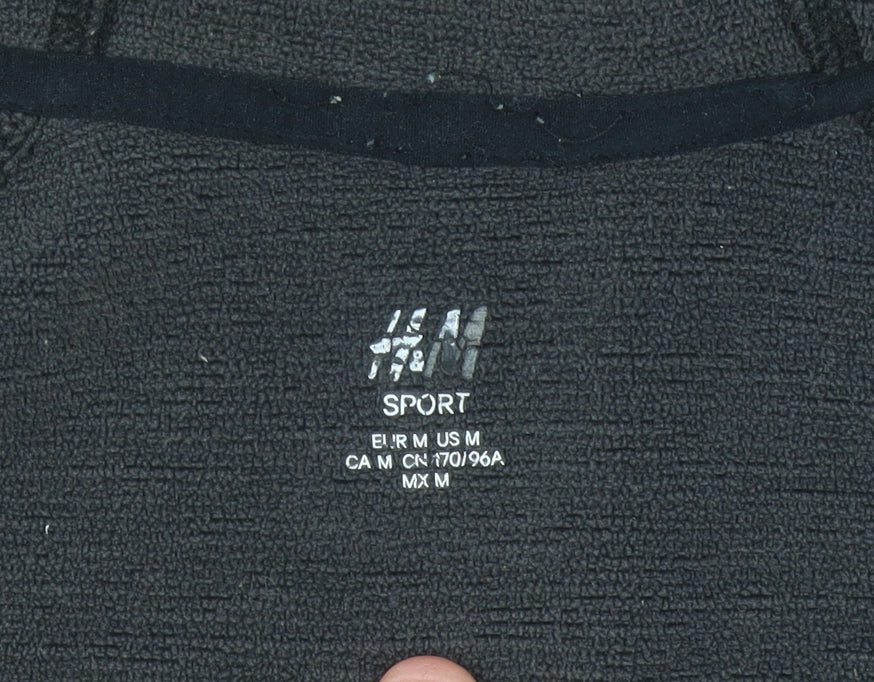 Mens UK Size M H&M Black Basic Jacket