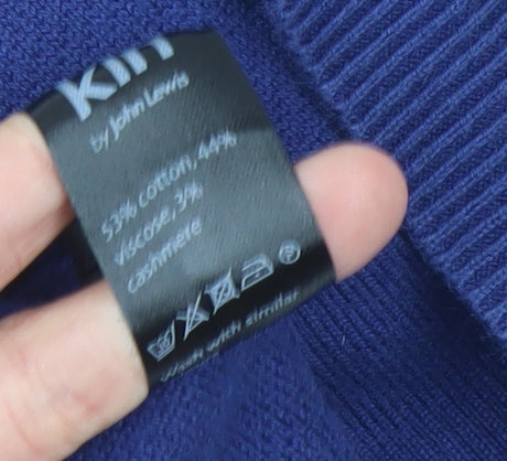 Womens UK Size M Kin by John Lewis Blue Pullover Jumper