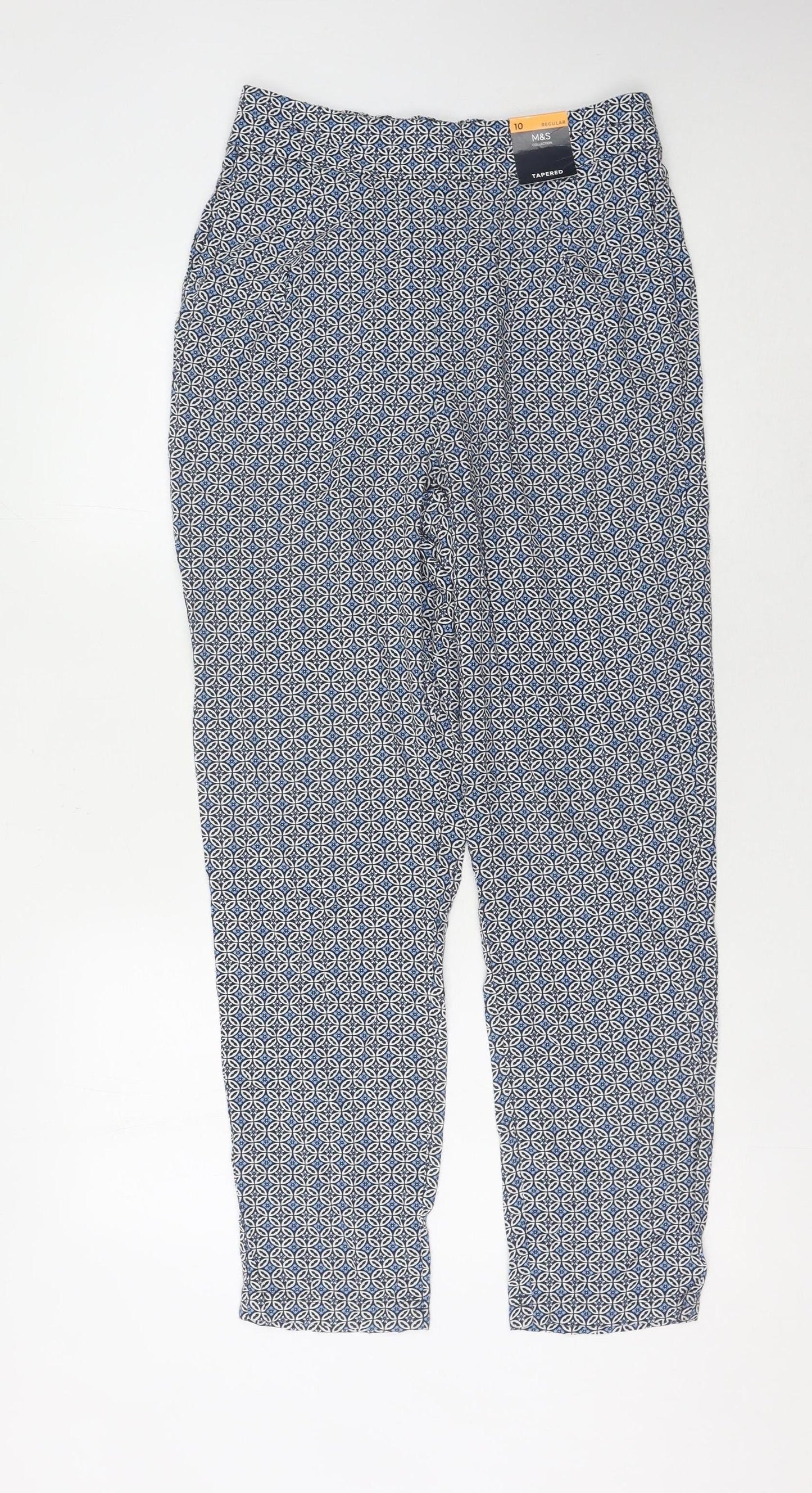 Womens UK Size 10 Marks and Spencer   Blue Trousers