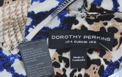 Womens UK Size 8 Dorothy Perkins Multicoloured Camisole Blouse