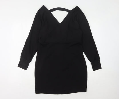 Yoins Women's Black Sheath Dress L - Elegant Classic Style