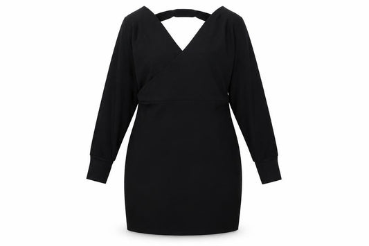 Yoins Women's Black Sheath Dress L - Elegant Classic Style