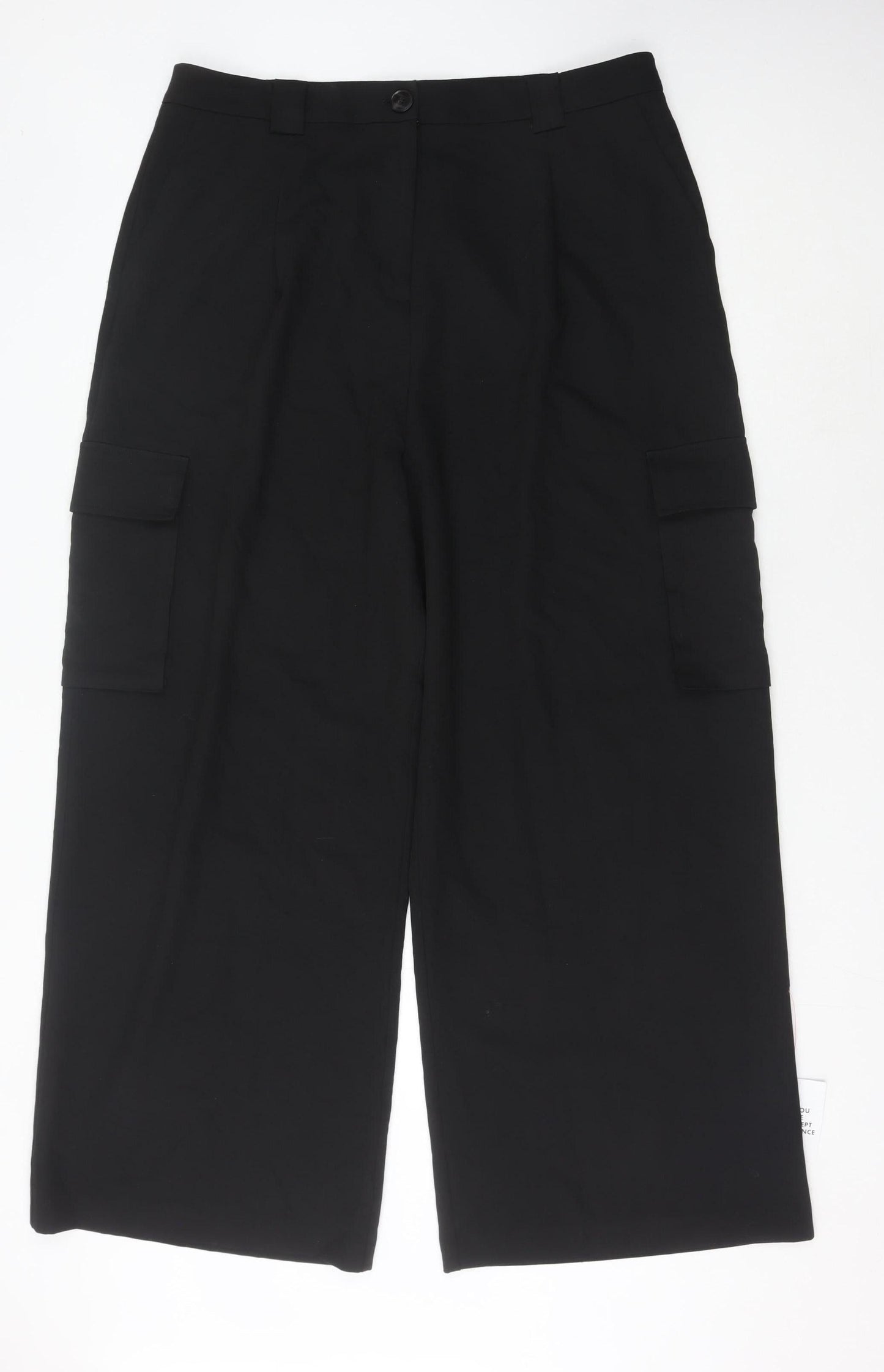 ASOS Design Women's Black Cargo Trousers Size 18