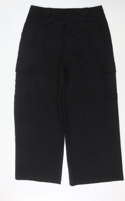 ASOS Design Women's Black Cargo Trousers Size 18