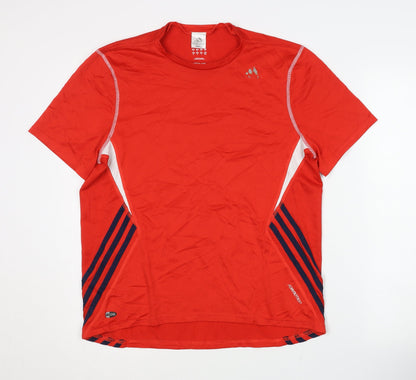 Adidas Men's Red T-Shirt Size M Jersey Style