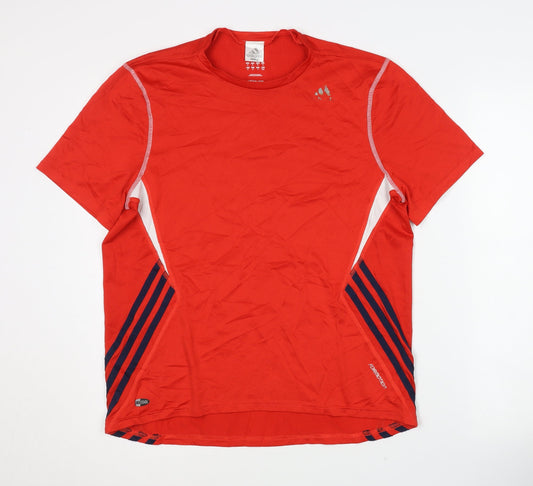 Adidas Men's Red T-Shirt Size M Jersey Style