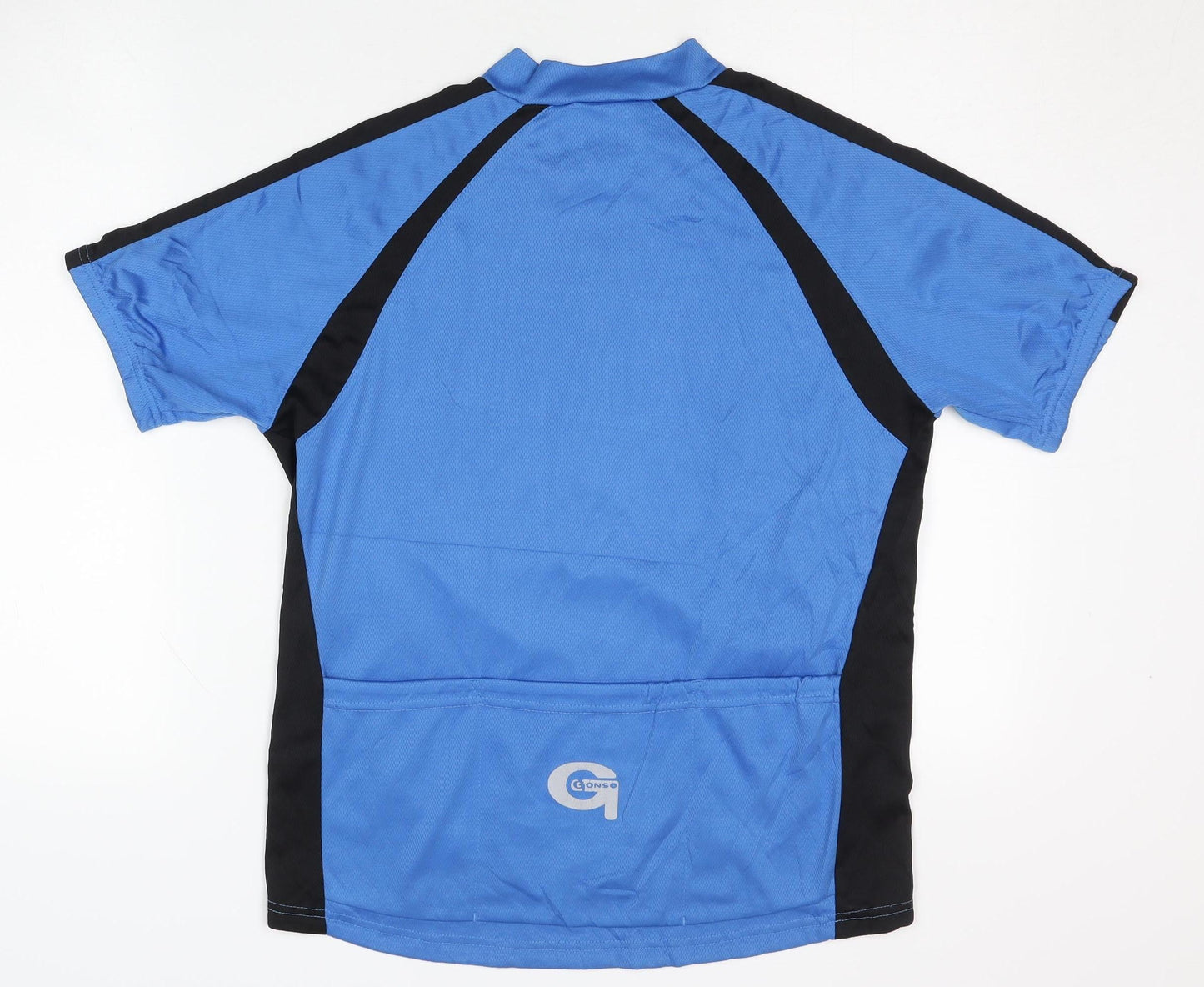 Gonso Men's Blue Cycling Jersey, Size M, 1/4 Zip
