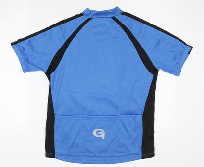 Gonso Men's Blue Cycling Jersey, Size M, 1/4 Zip