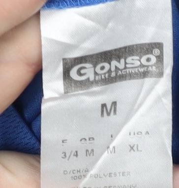 Gonso Men's Blue Cycling Jersey, Size M, 1/4 Zip