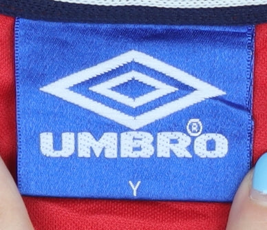 Umbro Red Boys Football Jersey Size 164