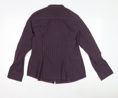 Womens UK Size 16 Marks and Spencer Purple  Button-Up