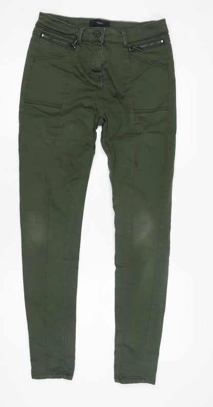 Next Women's Green Cropped Trousers Size 12 Long