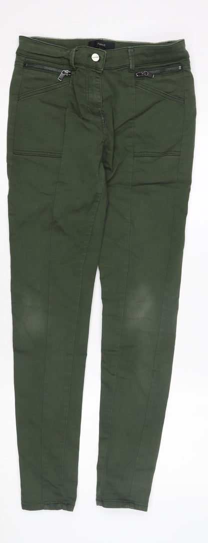 Next Women's Green Cropped Trousers Size 12 Long