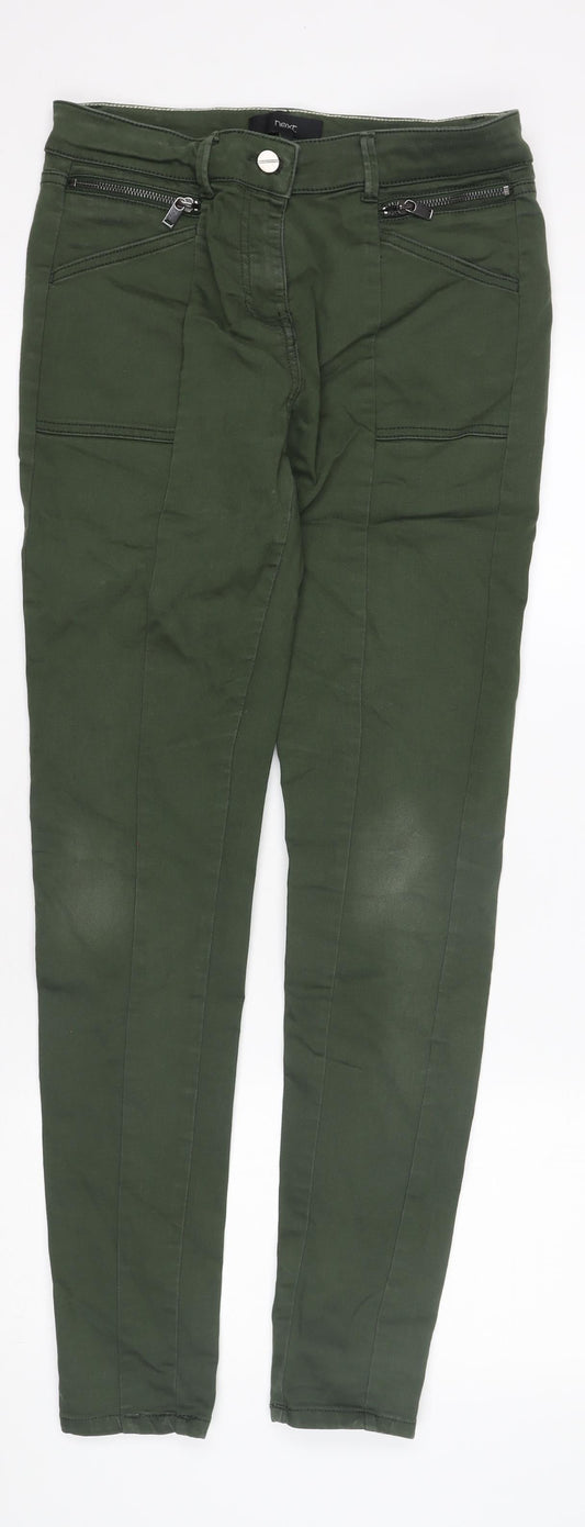 Next Women's Green Cropped Trousers Size 12 Long