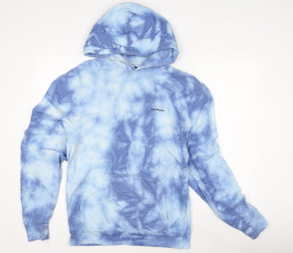 Mens UK Size S River Island Blue Pullover Hoodie