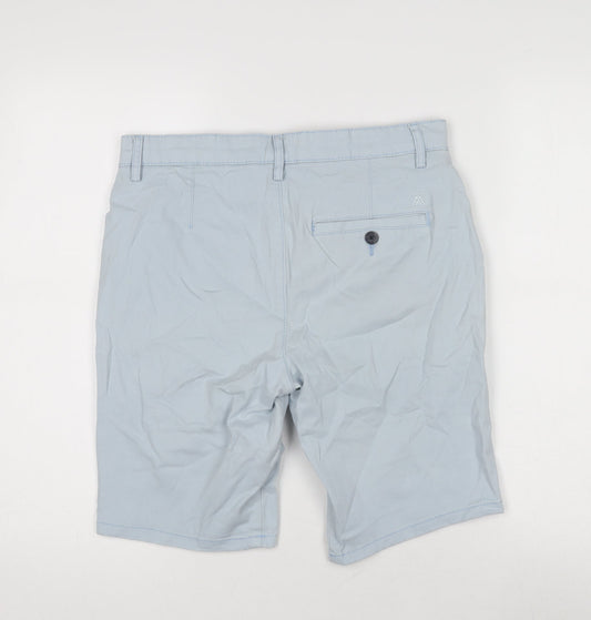 Topman Blue Chino Shorts, Men's 30