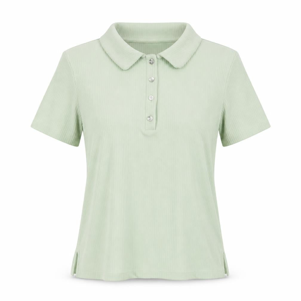Womens UK Size XS MNG Green Basic Polo