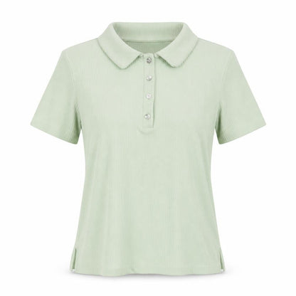 Womens UK Size XS MNG Green Basic Polo