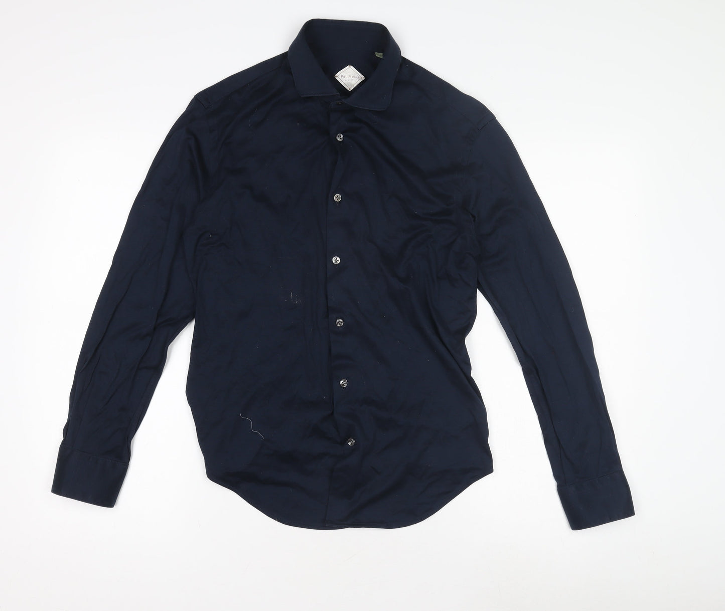 Dan Zilte Men's Blue Long Sleeve Button-Up Shirt