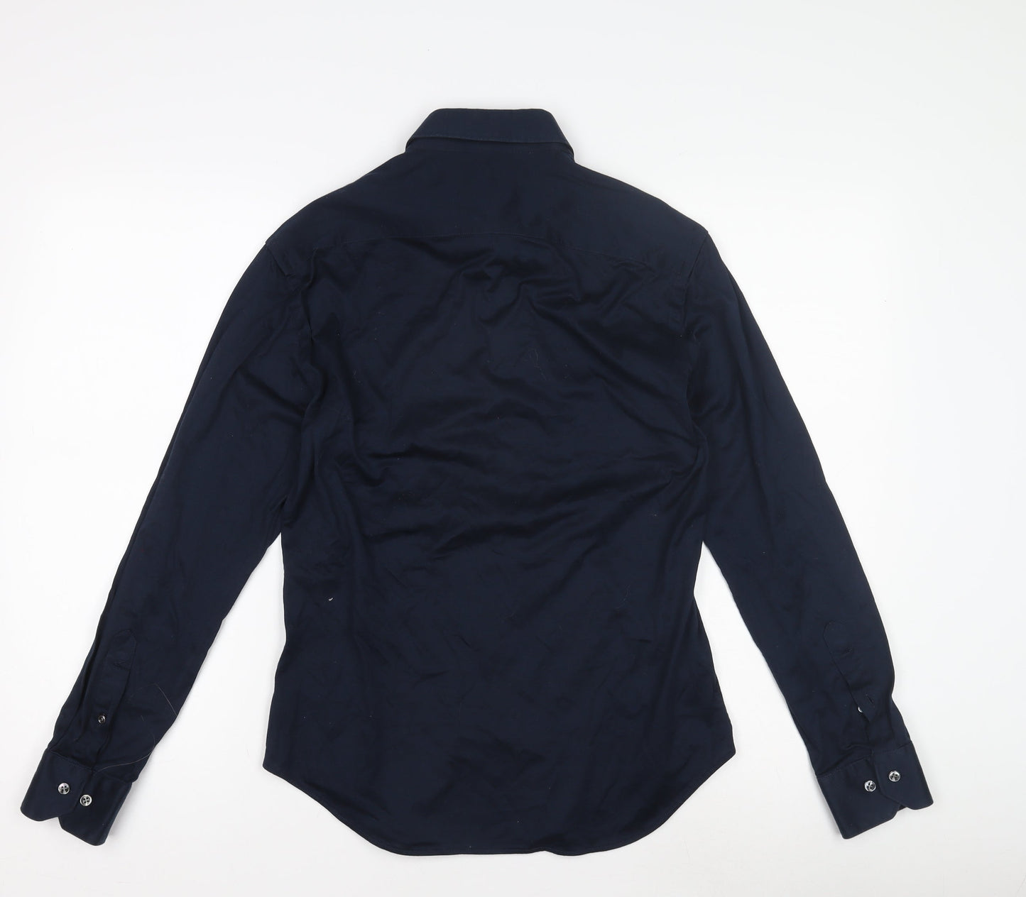 Dan Zilte Men's Blue Long Sleeve Button-Up Shirt