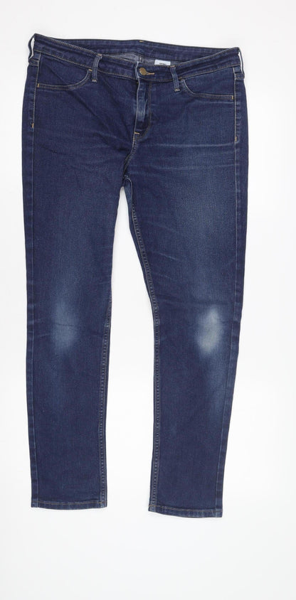 H&M Men's Blue Skinny Jeans, Size 32, Regular Fit